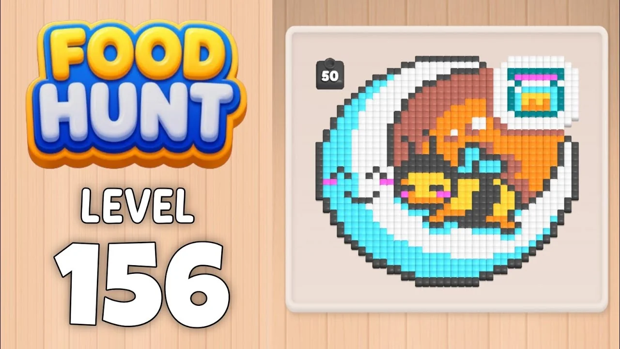 Food Hunt Level 156 board layout