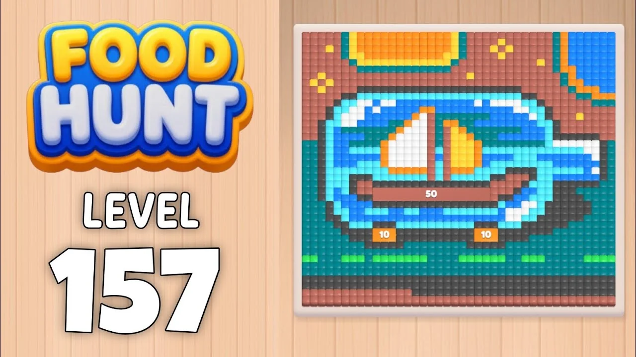 Food Hunt Level 157 board layout