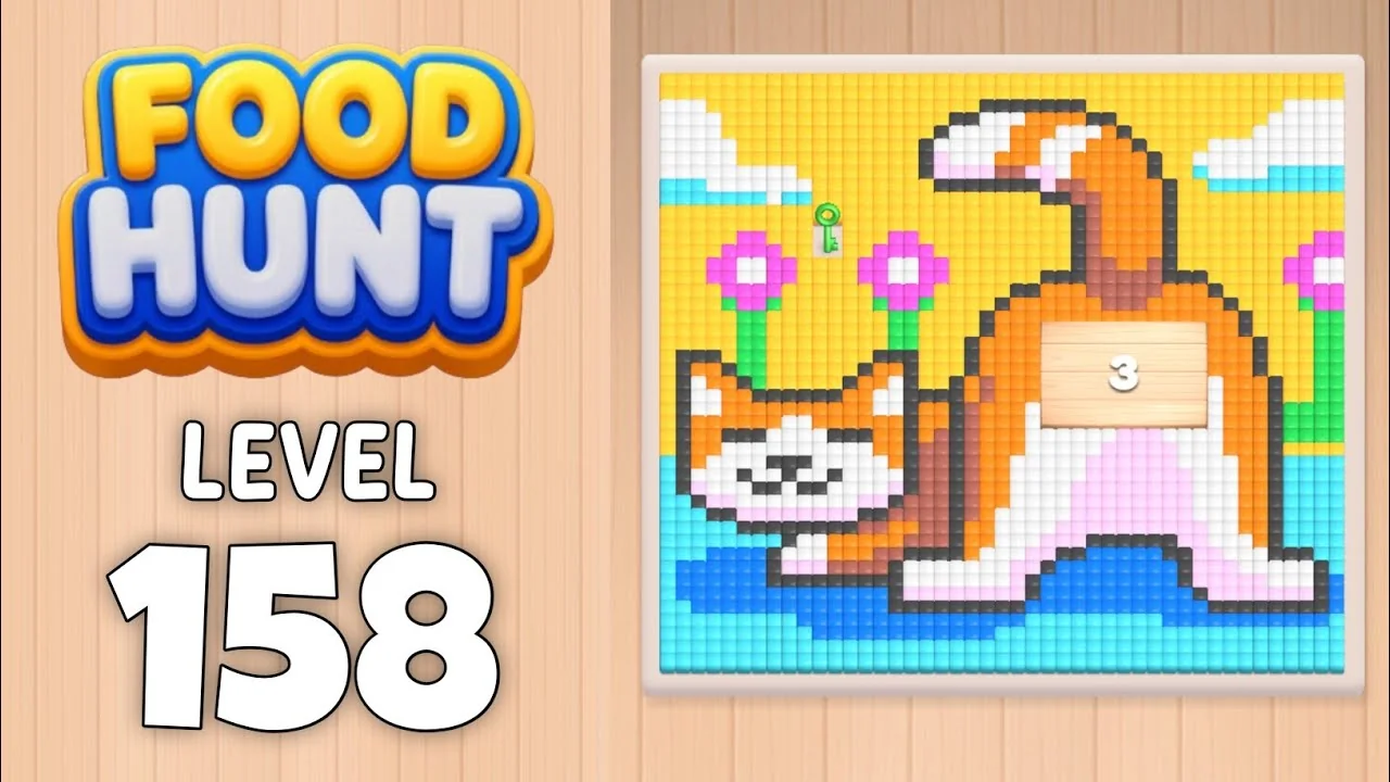 Food Hunt Level 158 board layout