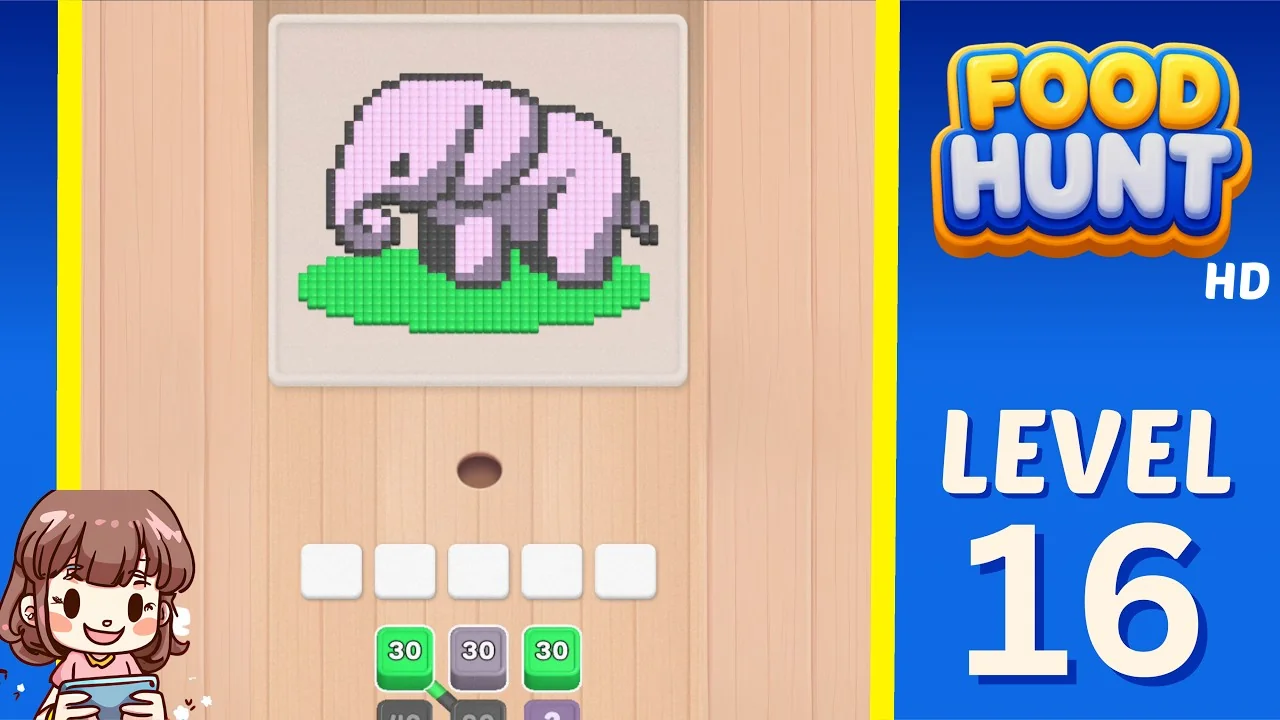 Food Hunt Level 16 board layout