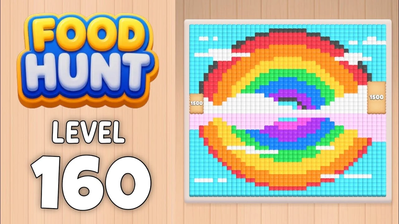 Food Hunt Level 160 board layout