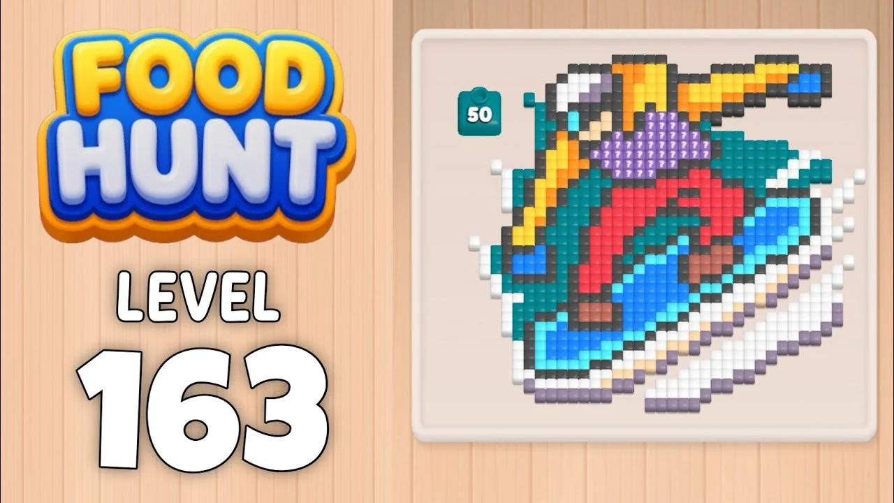 Food Hunt Level 163 board layout