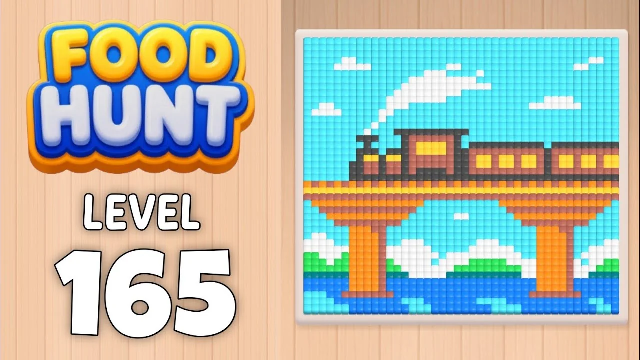 Food Hunt Level 165 board layout