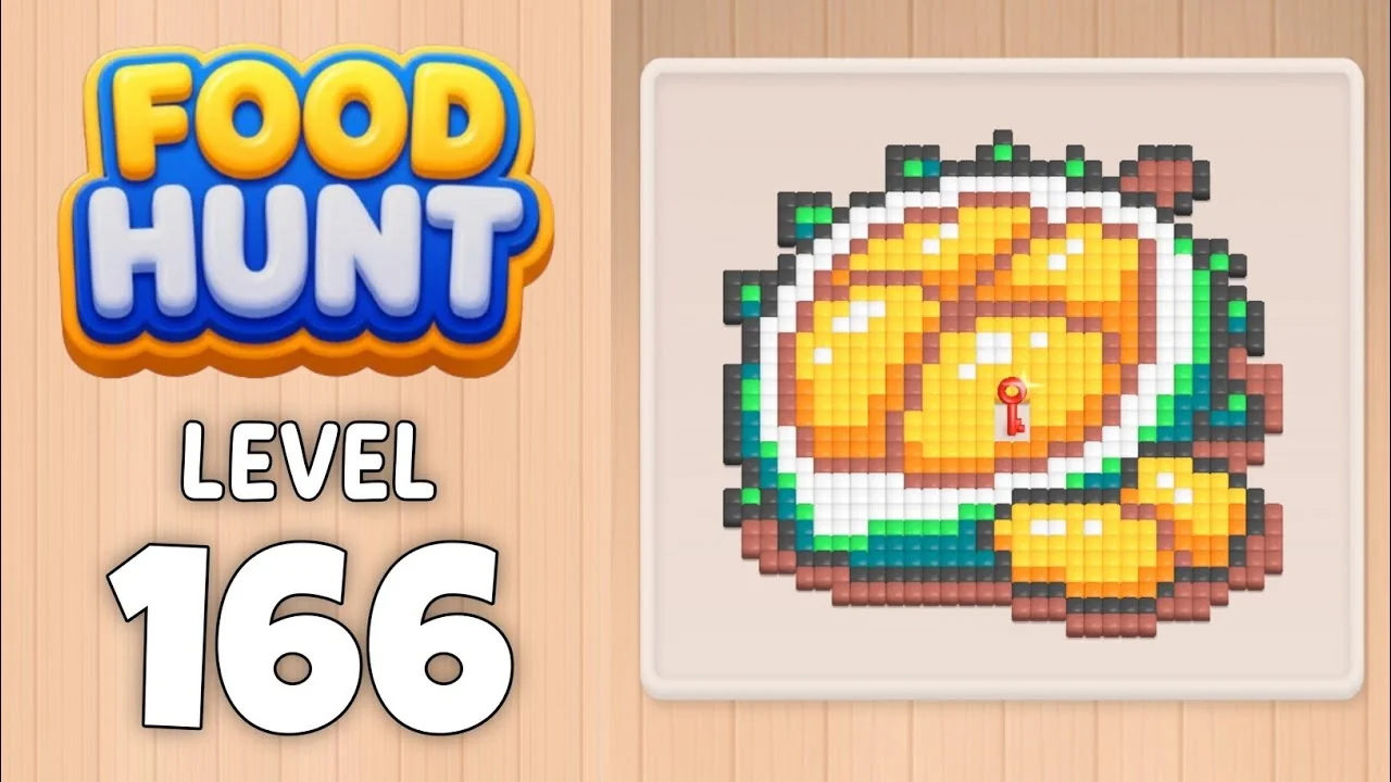 Food Hunt Level 166 board layout