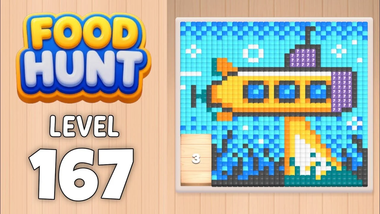 Food Hunt Level 167 board layout