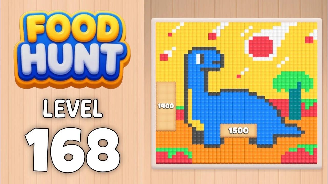 Food Hunt Level 168 board layout