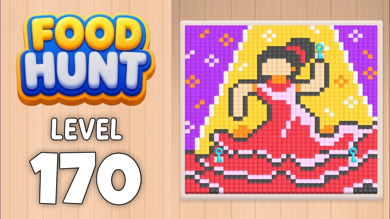 Food Hunt Level 170 board layout