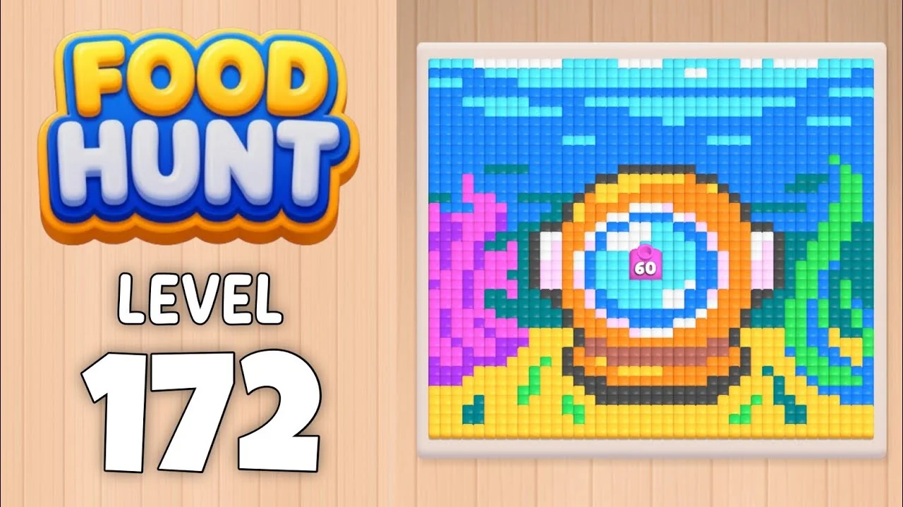 Food Hunt Level 172 board layout