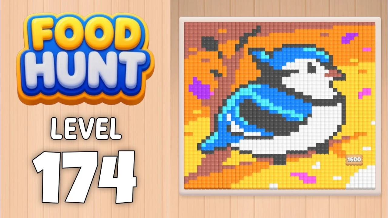 Food Hunt Level 174 board layout
