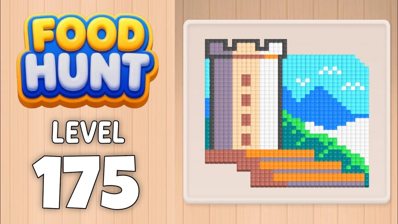 Food Hunt Level 175 board layout