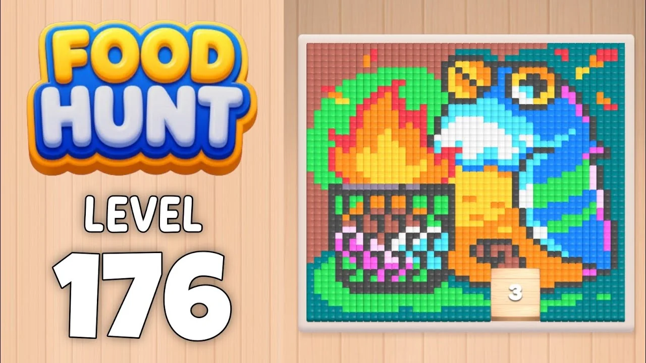 Food Hunt Level 176 board layout