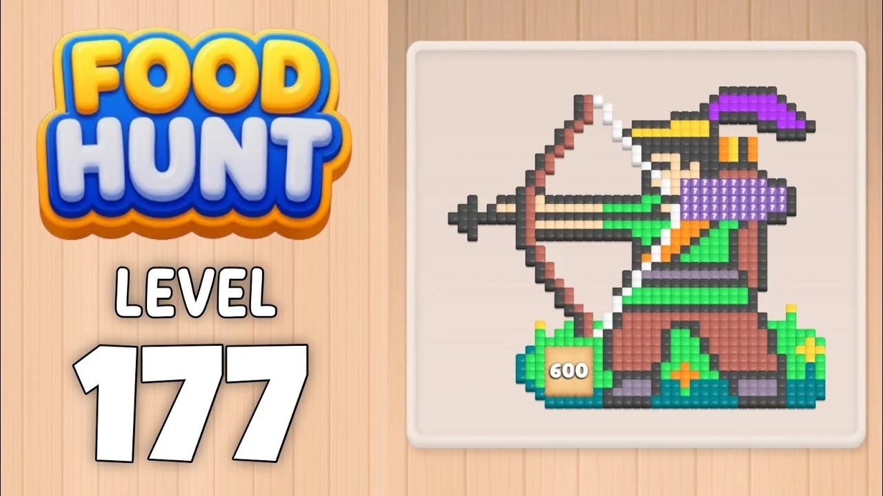 Food Hunt Level 177 board layout
