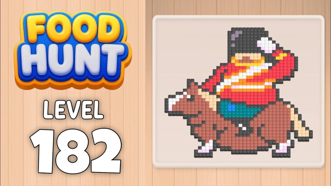 Food Hunt Level 182 board layout
