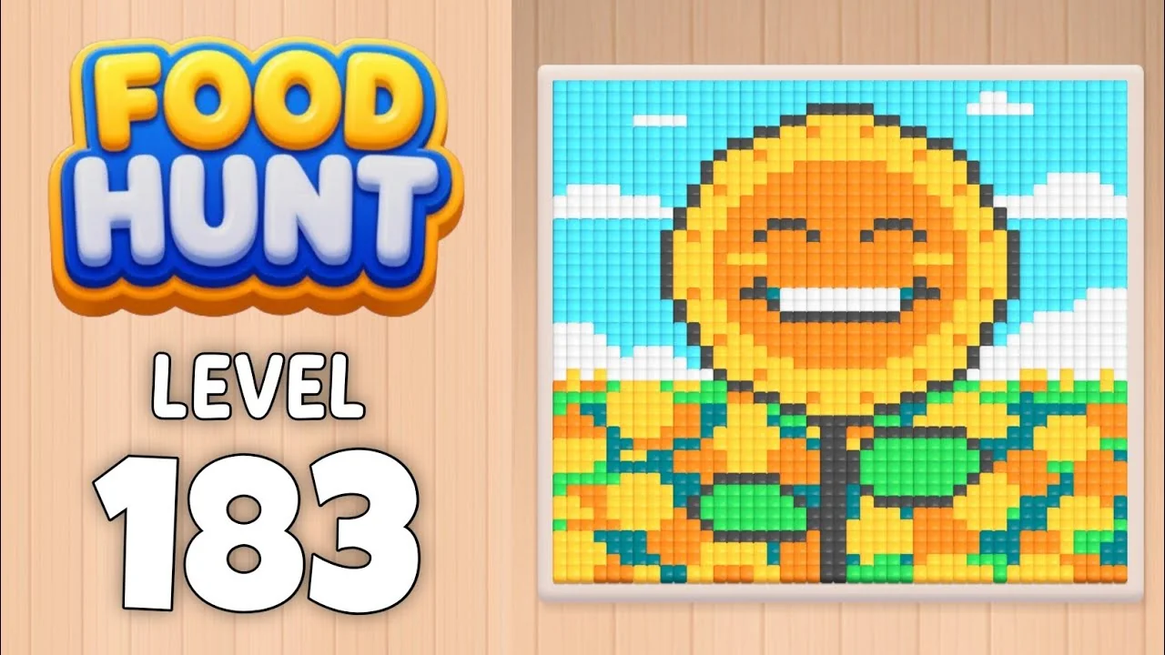 Food Hunt Level 183 board layout