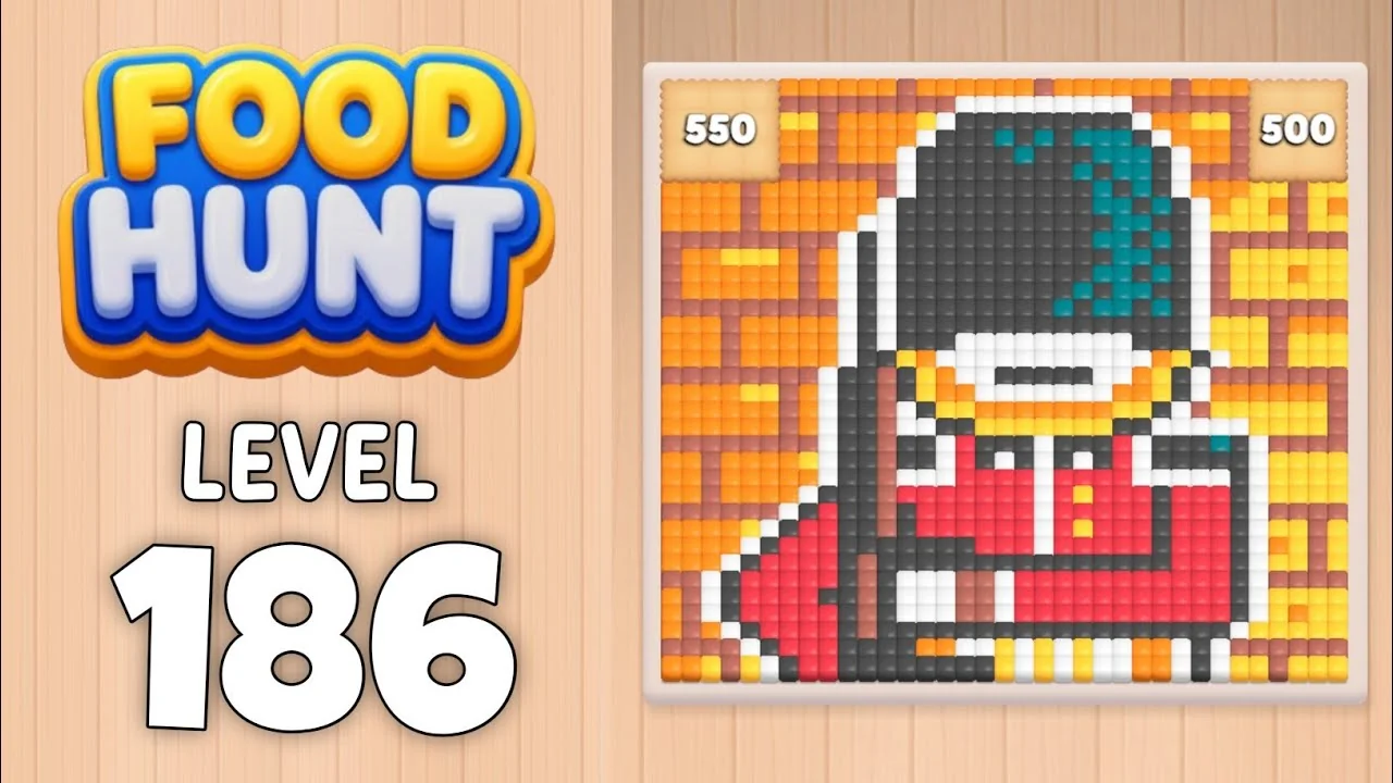 Food Hunt Level 186 board layout