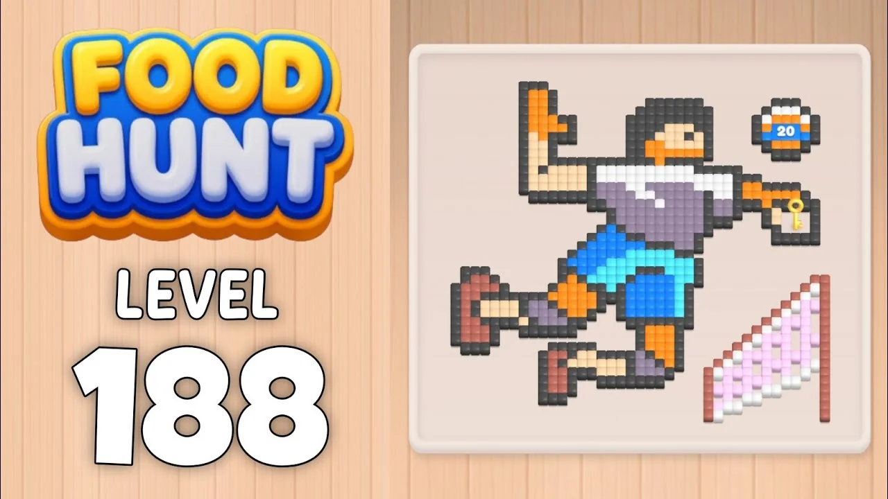 Food Hunt Level 188 board layout