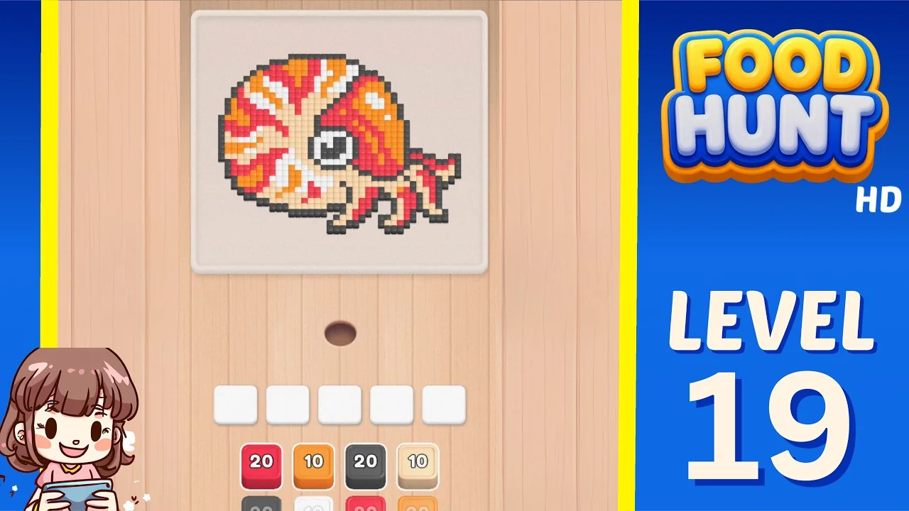 Food Hunt Level 19 board layout
