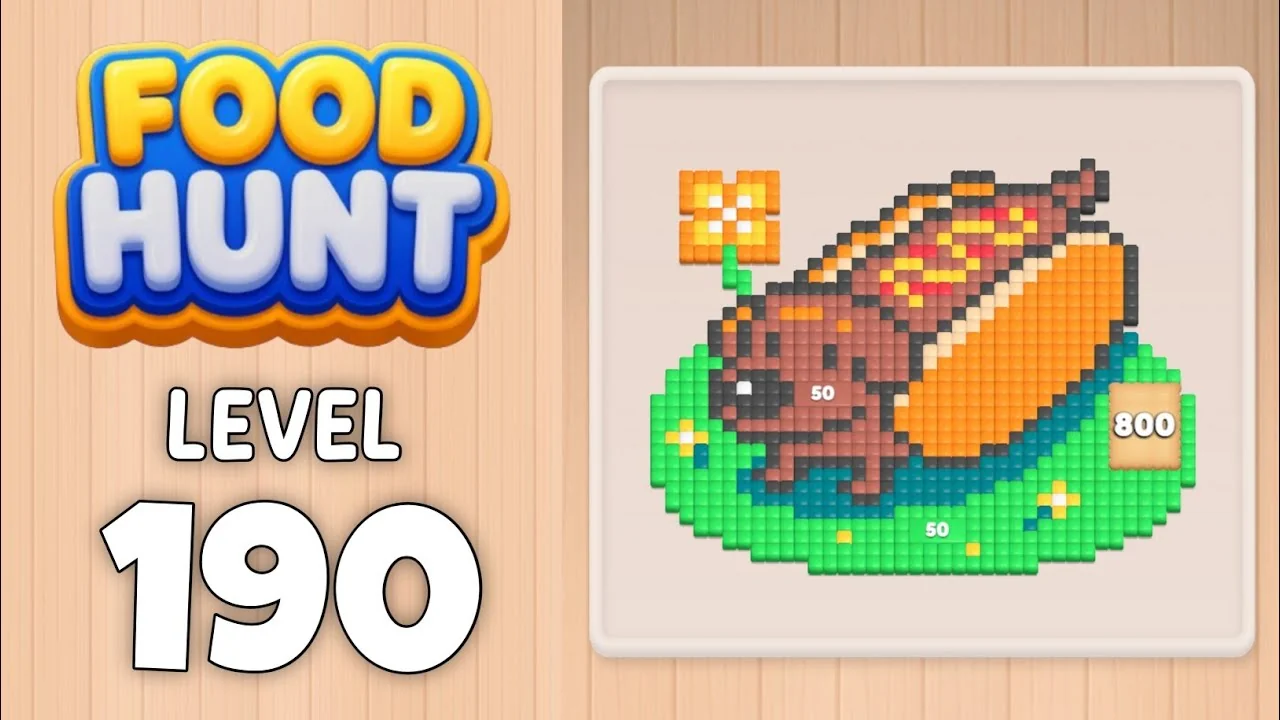 Food Hunt Level 190 board layout