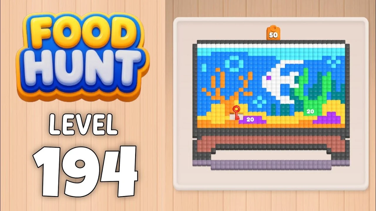 Food Hunt Level 194 board layout
