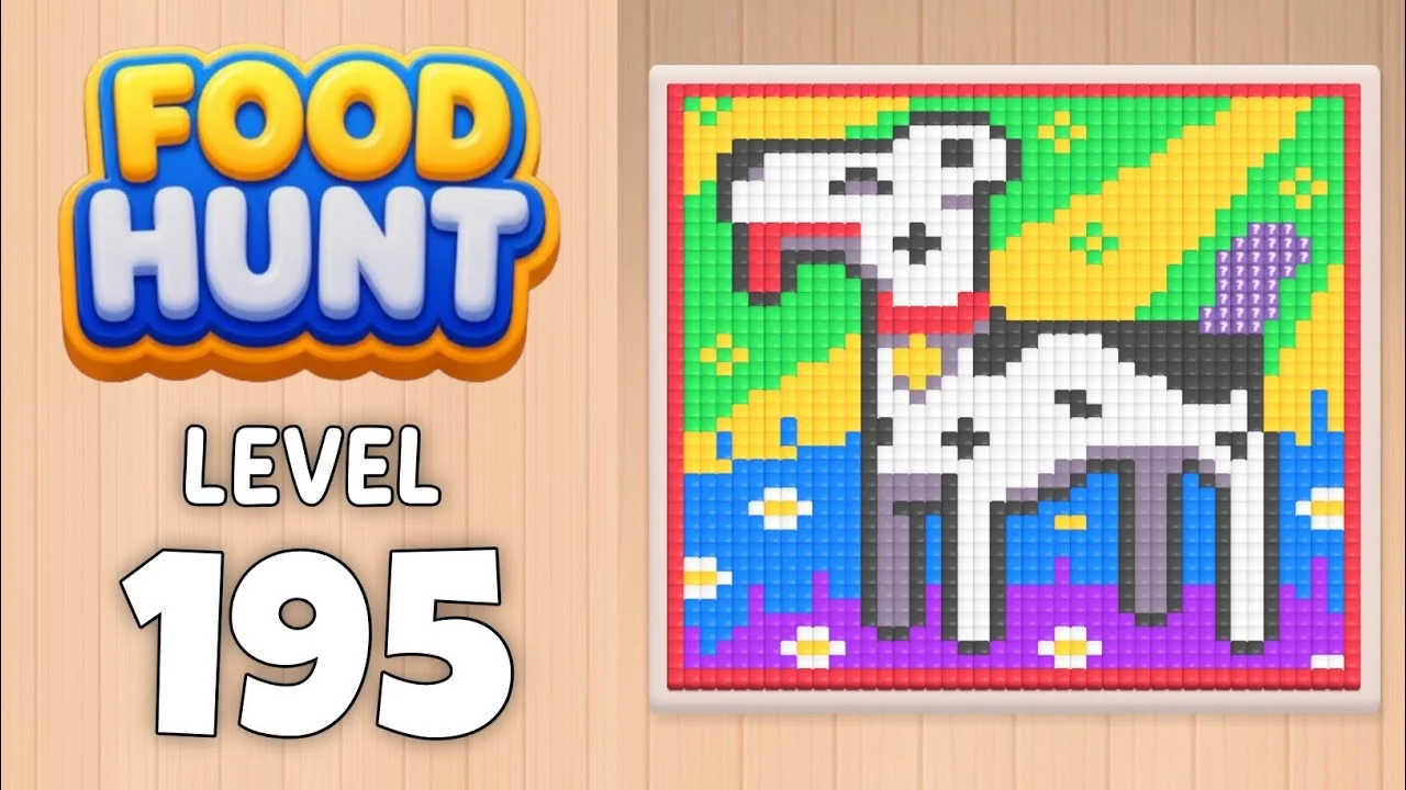 Food Hunt Level 195 board layout