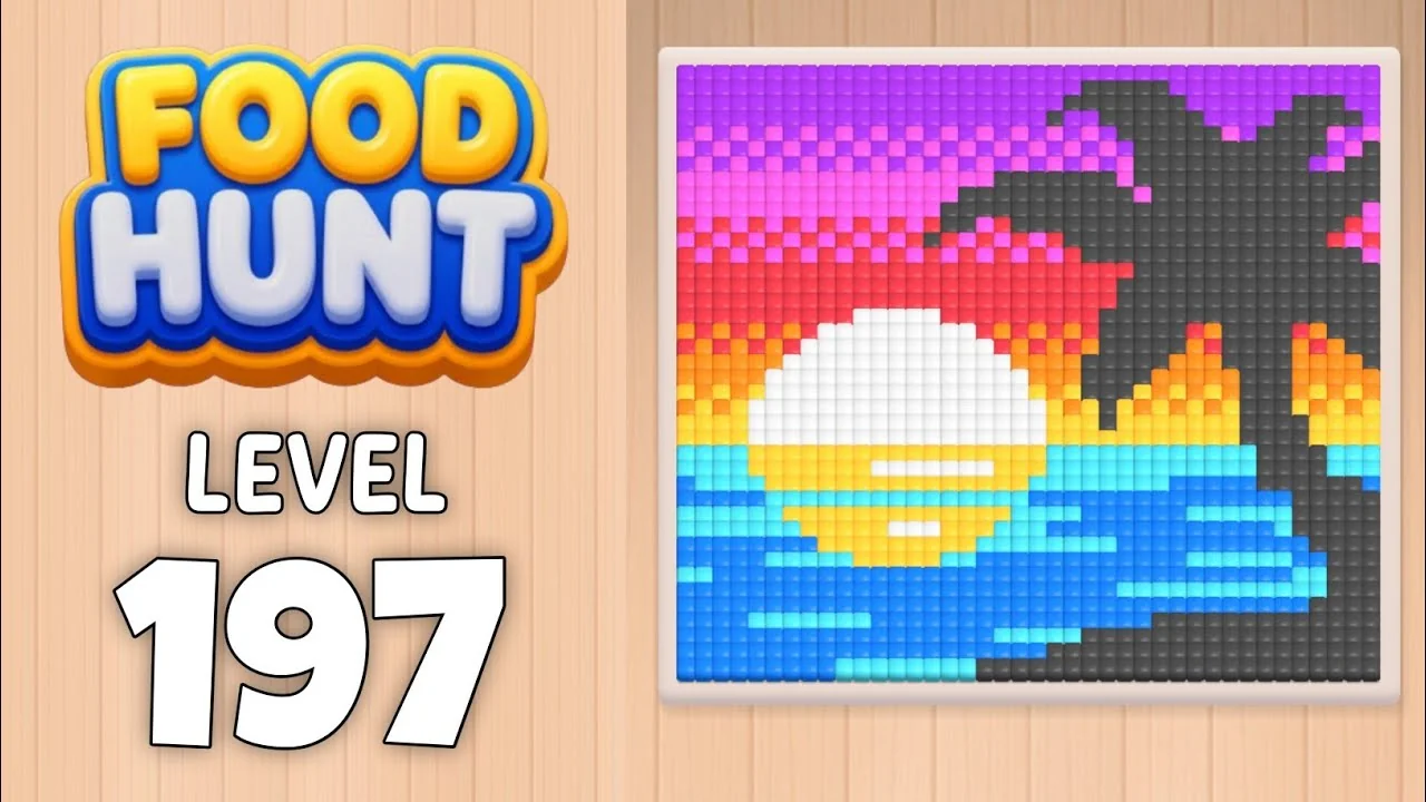 Food Hunt Level 197 board layout