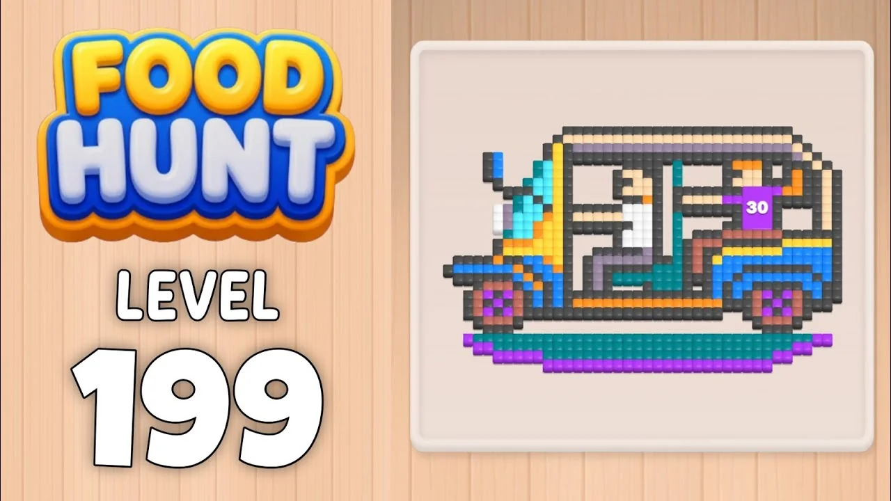 Food Hunt Level 199 board layout