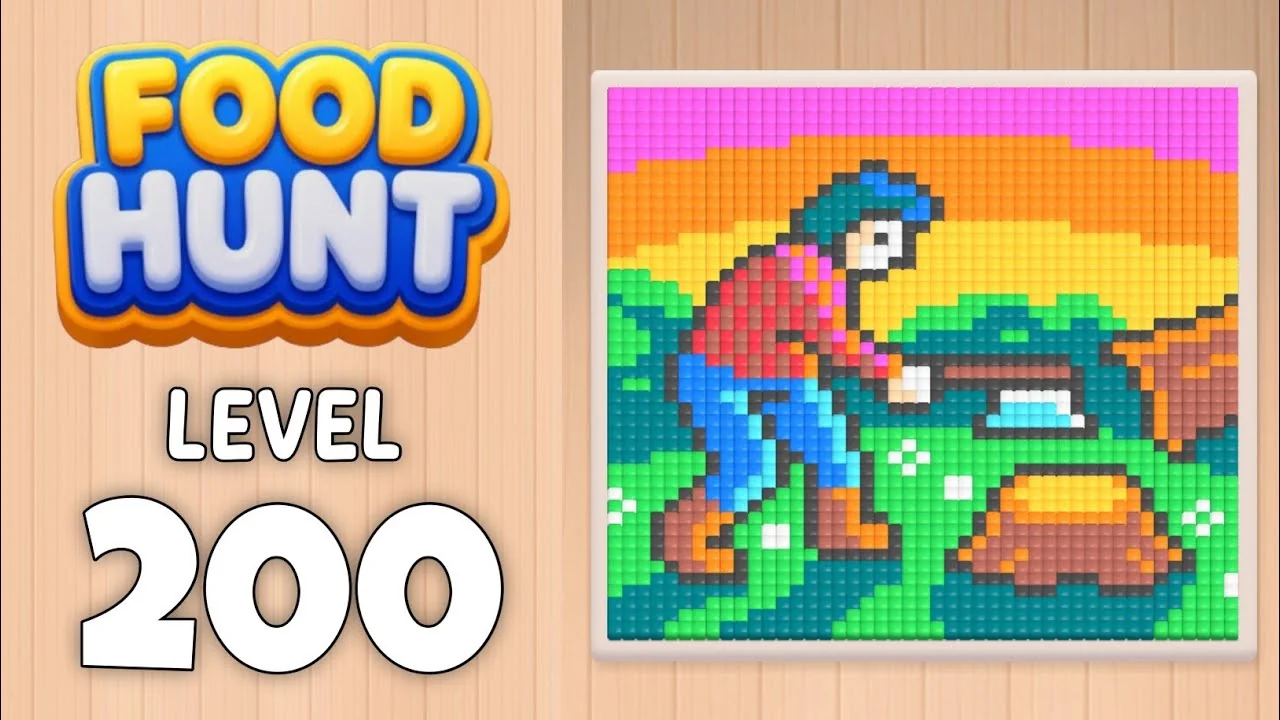 Food Hunt Level 200 board layout