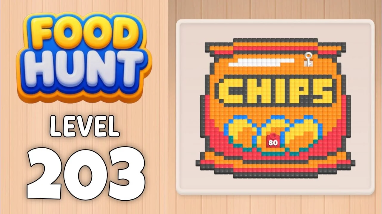 Food Hunt Level 203 board layout