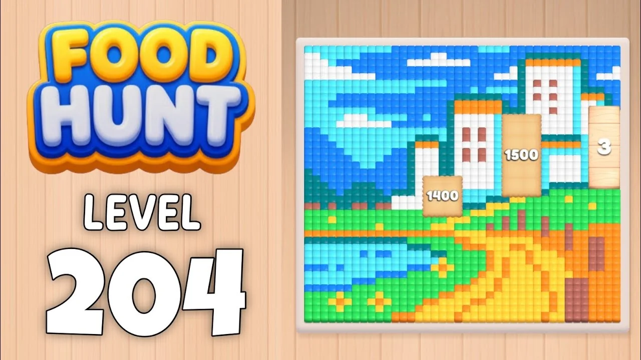Food Hunt Level 204 board layout