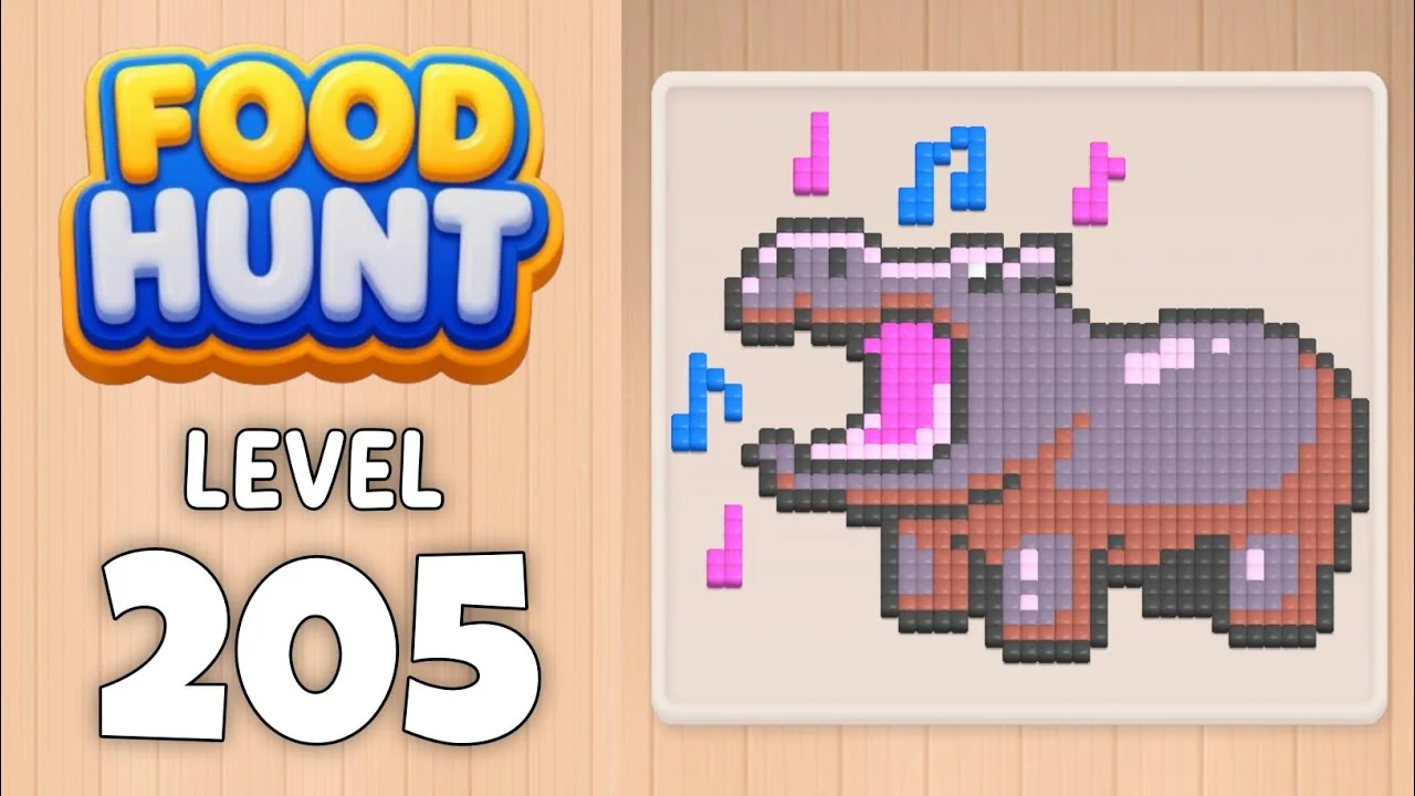 Food Hunt Level 205 board layout