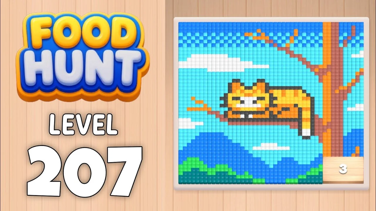 Food Hunt Level 207 board layout