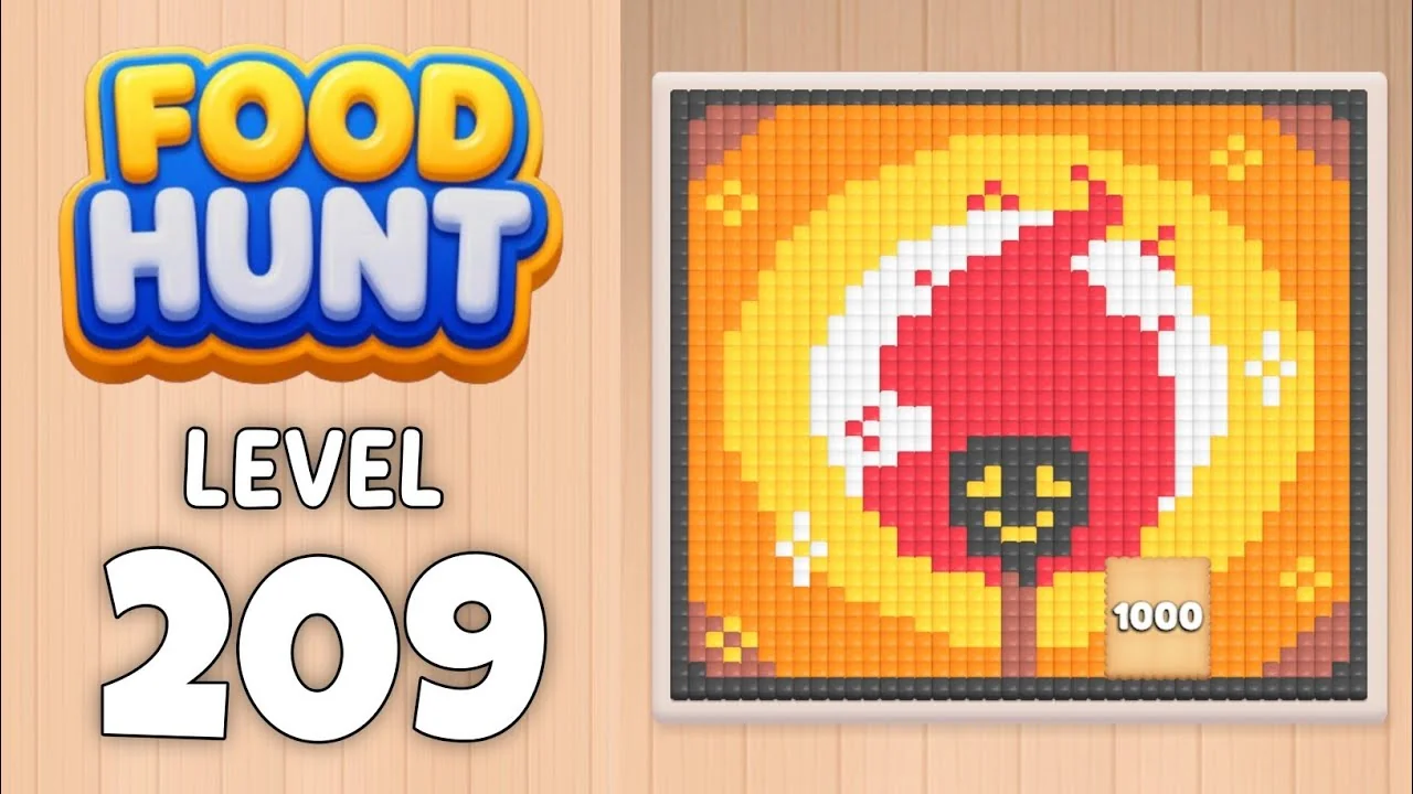 Food Hunt Level 209 board layout