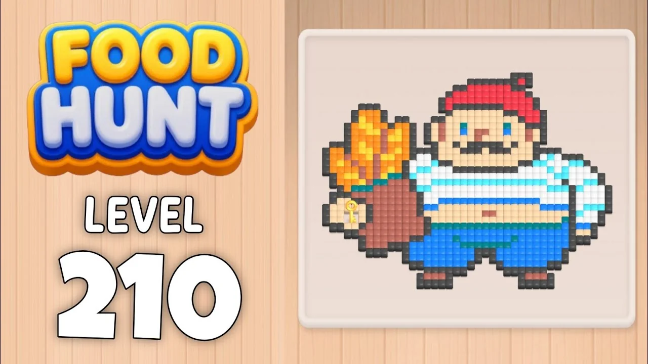 Food Hunt Level 210 board layout