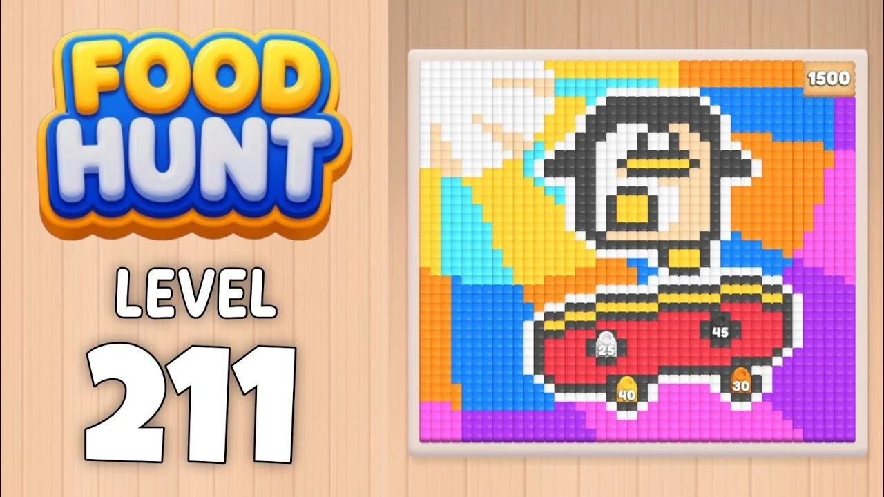 Food Hunt Level 211 board layout