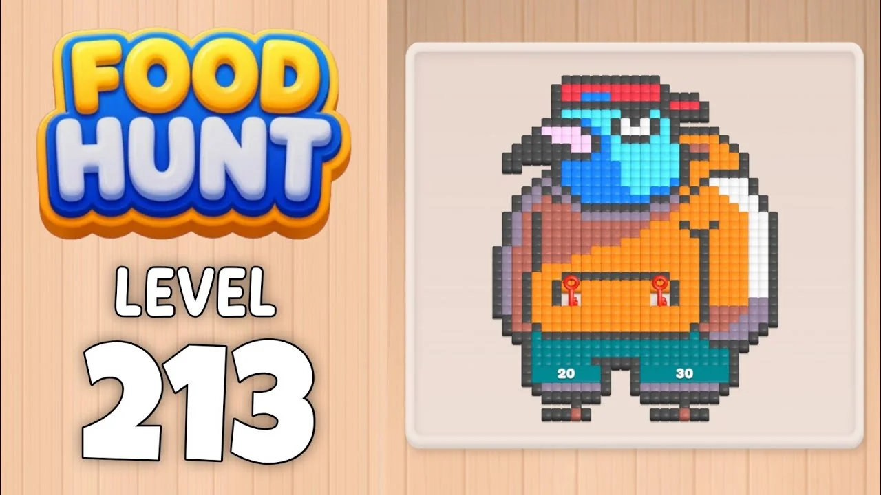 Food Hunt Level 213 board layout