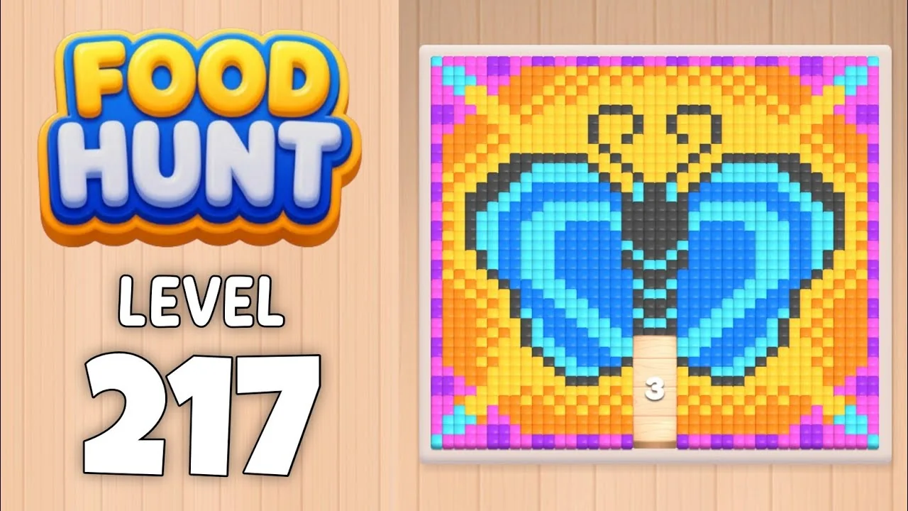 Food Hunt Level 217 board layout
