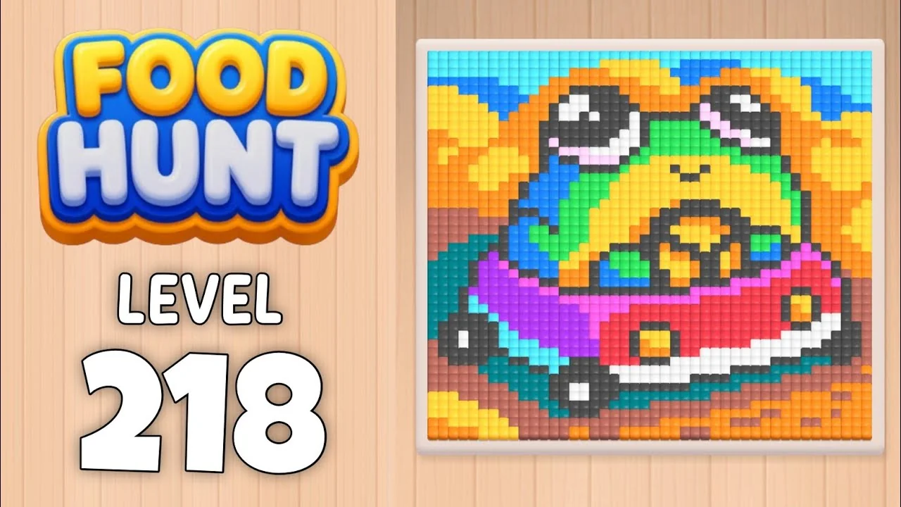 Food Hunt Level 218 board layout