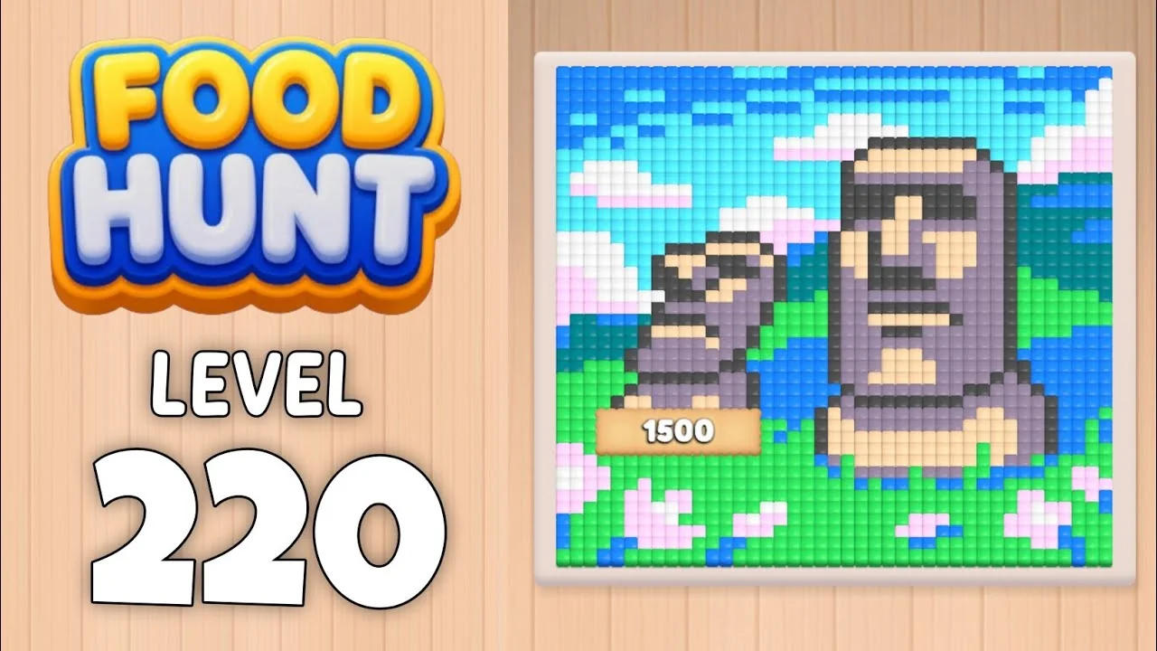 Food Hunt Level 220 board layout