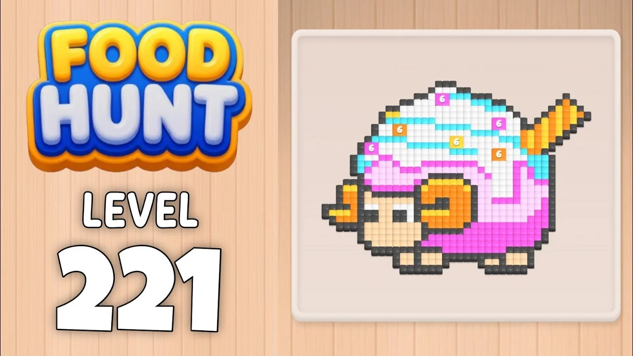 Food Hunt Level 221 board layout