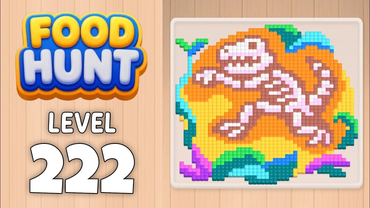 Food Hunt Level 222 board layout
