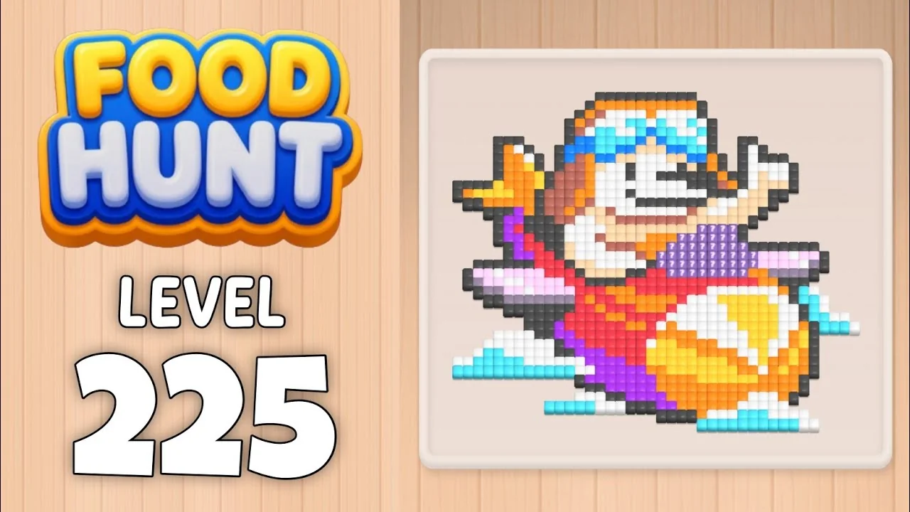 Food Hunt Level 225 board layout