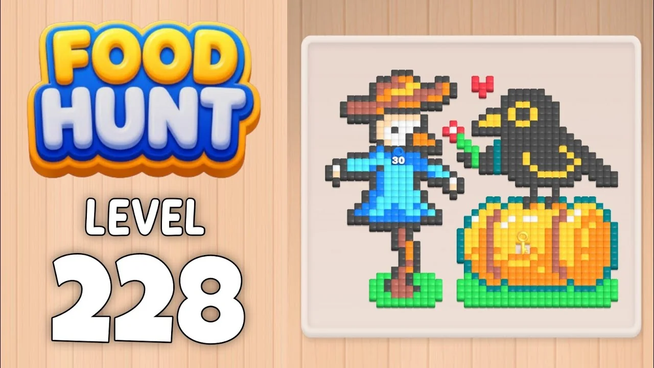 Food Hunt Level 228 board layout