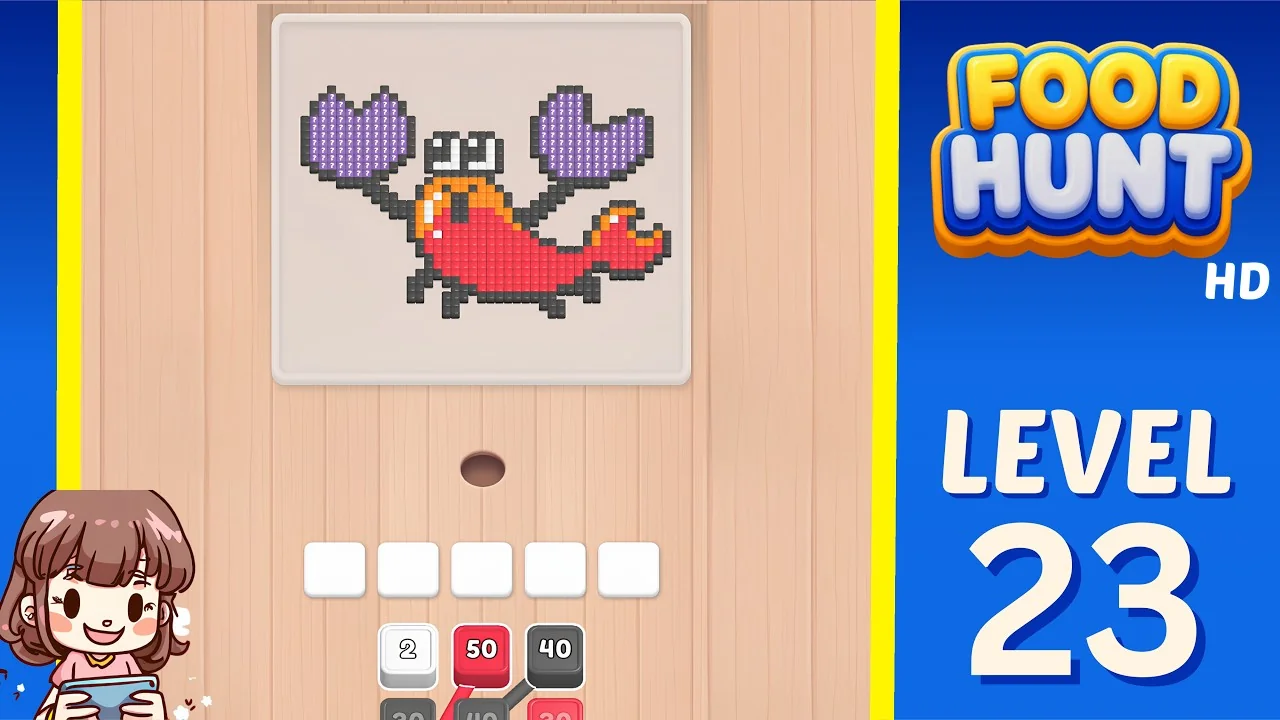 Food Hunt Level 23 board layout