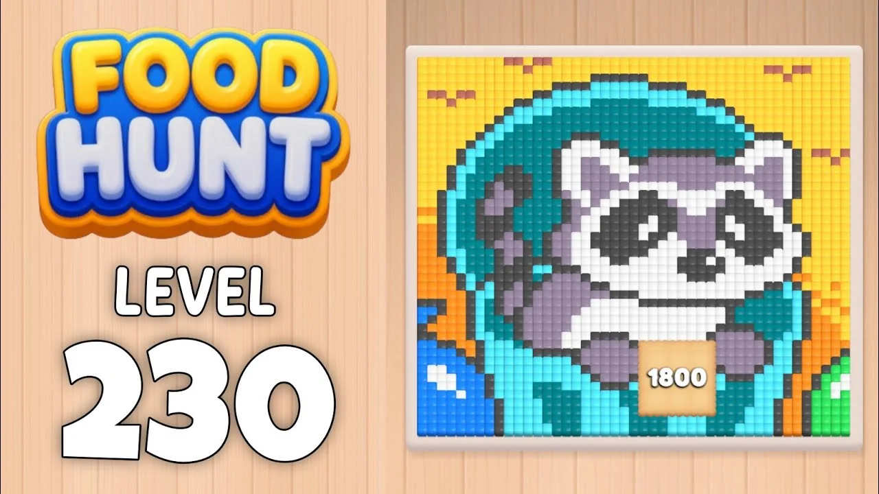 Food Hunt Level 230 board layout
