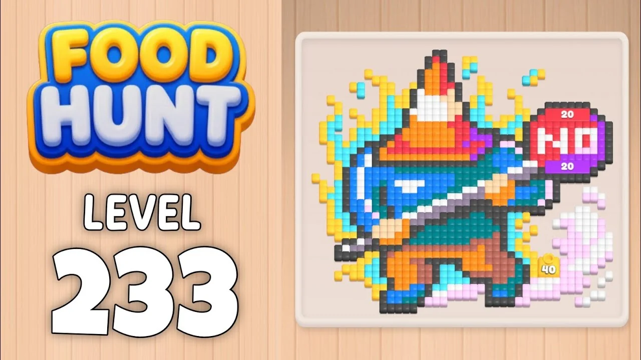 Food Hunt Level 233 board layout