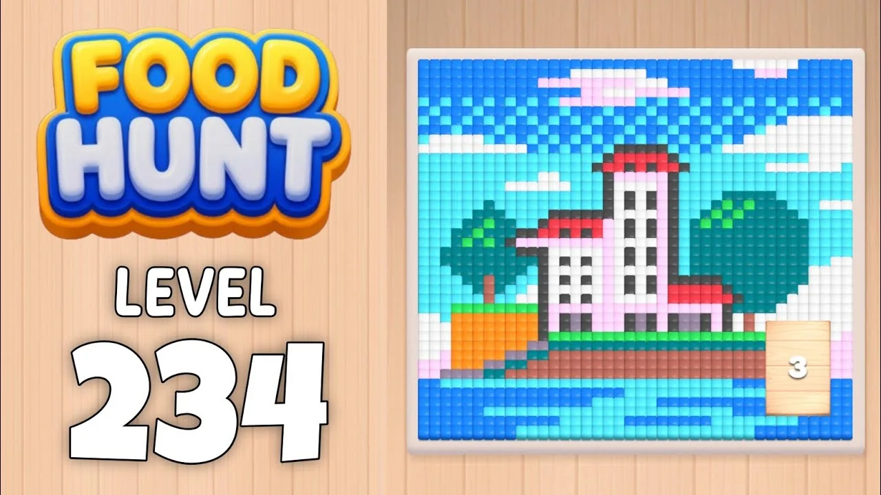 Food Hunt Level 234 board layout