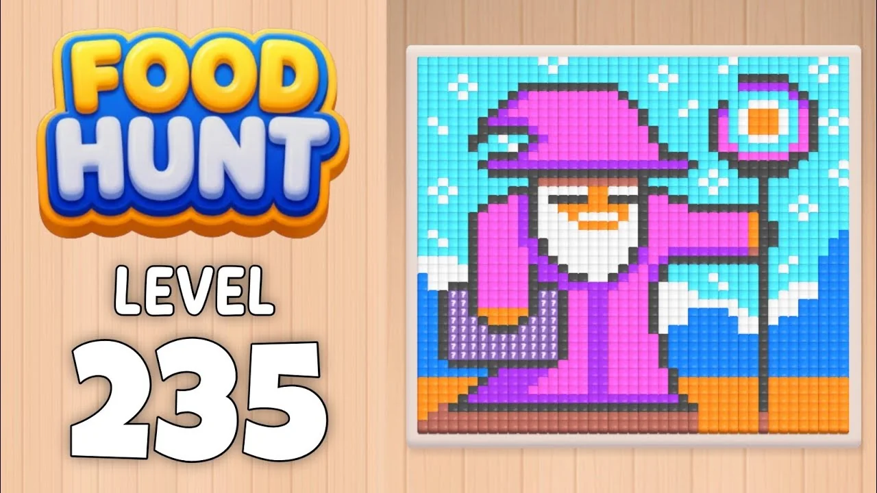 Food Hunt Level 235 board layout