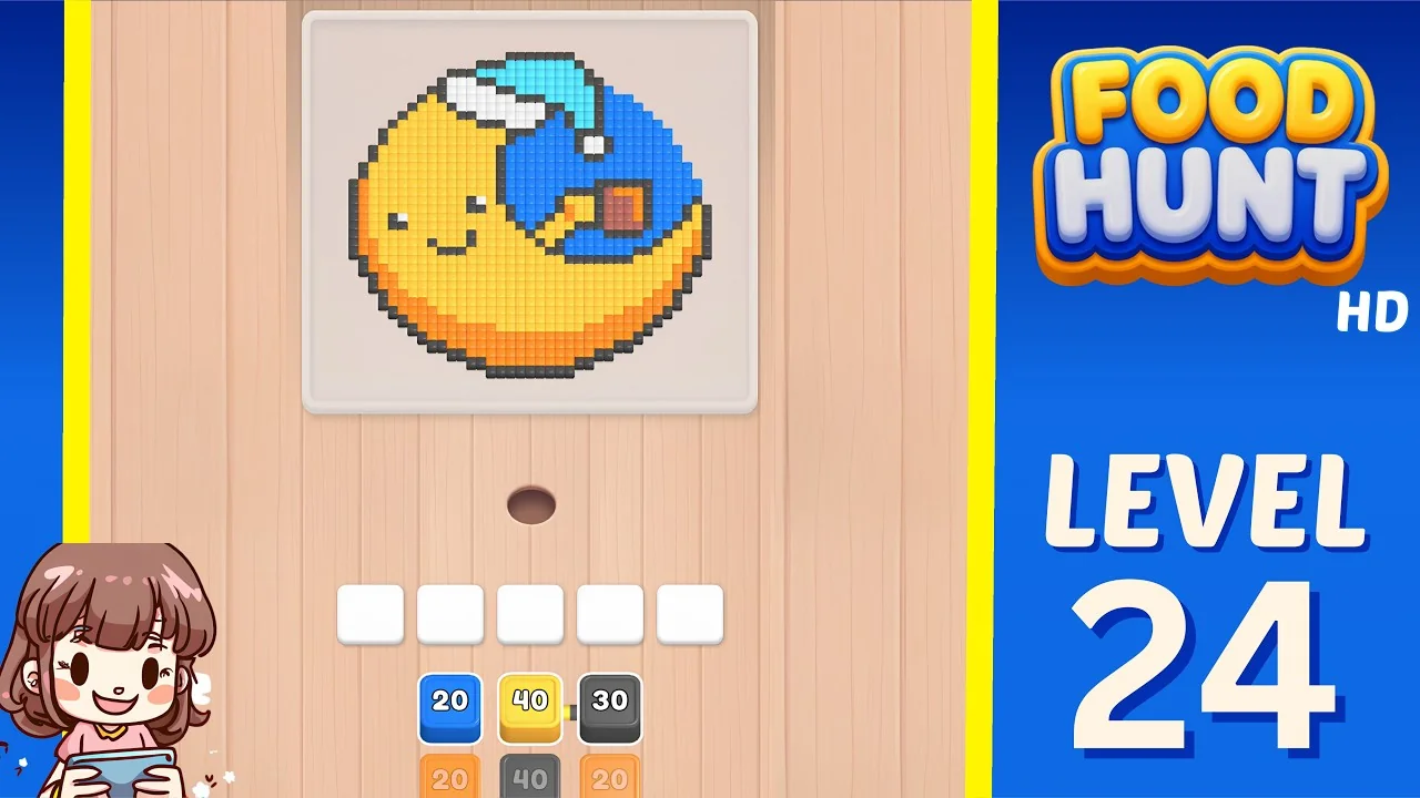 Food Hunt Level 24 board layout