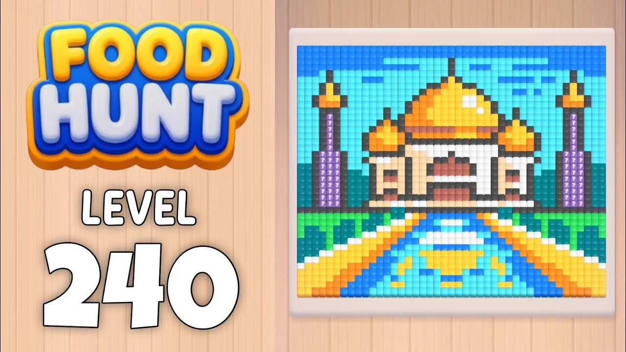 Food Hunt Level 240 board layout