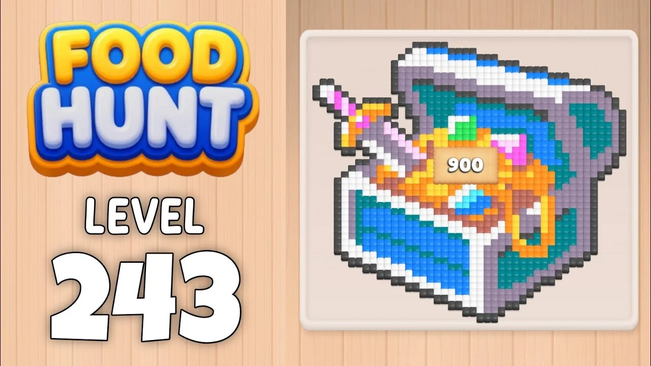 Food Hunt Level 243 board layout